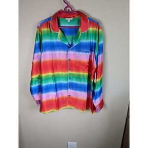BP NWT pajama Top rainbow ombre size small